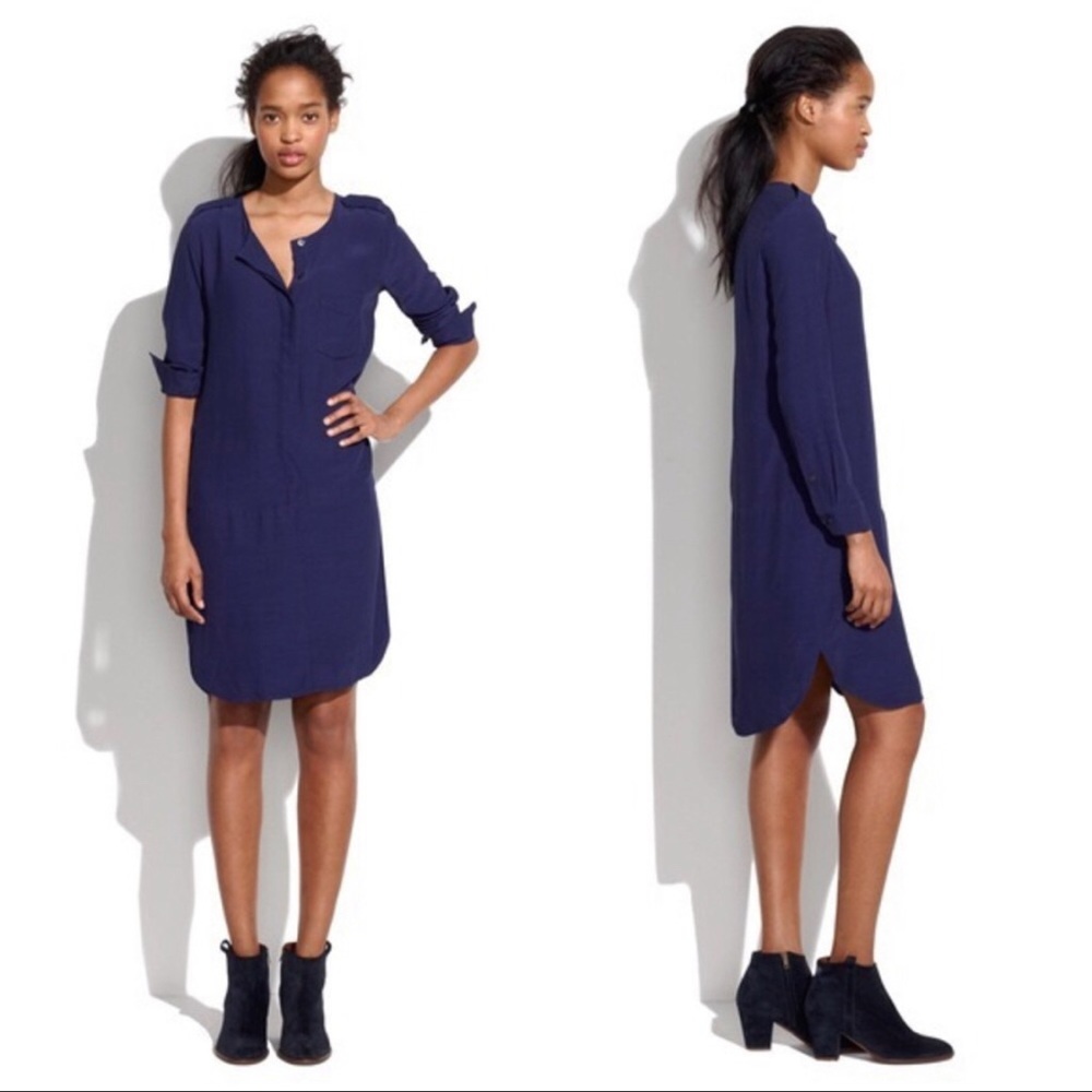 NWOT Madewell Navy Tunic Dress